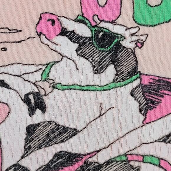 Vintage Surfer Shirt Womens Large 21x26 Peach Virginia-Beach - Picture 11 of 14